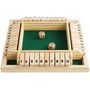 Shut the Box 4 Spieler Brettspiel Zahlen Lernspiel Familie Party Gr�n 