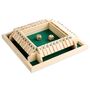 Shut the Box 4 Spieler Brettspiel Zahlen Lernspiel Familie Party Gr�n 