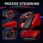 Kabellose Gaming Maus 1000 / 1200 / 1600 DPI Auto Sleep Funktion Wei�