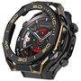 + Schutzglas f�r Huawei Watch Ultimate 2 Full Cover Case Schwarz Gold