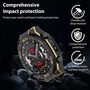+ Schutzglas f�r Huawei Watch Ultimate 2 Full Cover Case Schwarz Gold