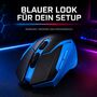 Kabellose Gaming Maus 1000 / 1200 / 1600 DPI Auto Sleep Funktion Blau