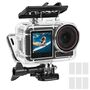 Wasserdichte Tauchgeh�use mit Float Stick f�r DJI Action 5 Pro / 4 / 3