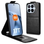 Flipcase Kunstleder F�r Xiaomi 17T Klapph�lle mit Kartenfach Schwarz
