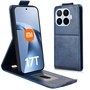 Flipcase Kunstleder F�r Xiaomi 17T Klapph�lle mit Kartenfach Blau