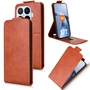 Flipcase Kunstleder F�r Xiaomi 17T Klapph�lle mit Kartenfach Braun