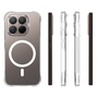 MagSafe f�r Xiaomi 17T Silikon Kunststoff Schutz Cover Transparent