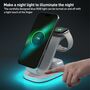Universelle 3 in 1 Wireless Ladestation f�r Smartphone Uhr Kopfh�rer