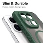 MagSafe Silikon f�r Xiaomi 17T Pro TPU Hybrid Kameraschutz Matt Gr�n