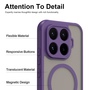 MagSafe Silikon f�r Xiaomi 17T Pro TPU Hybrid Kameraschutz Matt Lila