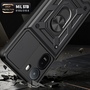 F�r Samsung Galaxy S26 Ultra Sliding Kamera TPU PC Ring H�lle Schwarz