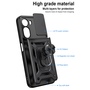 F�r Samsung Galaxy S26 Ultra Sliding Kamera TPU PC Ring H�lle Schwarz