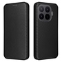 Kunstleder f�r Xiaomi 17T Pro Carbon Textur Design Flip Schwarz