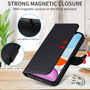 Klapph�lle Kunstleder f�r Xiaomi 17T Pro Diamant Design Wallet Schwarz