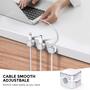 6x Magnetische Desktop Kabelclips Kunststoff Cable Organizer Zubeh�r