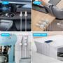 6x Magnetische Desktop Kabelclips Kunststoff Cable Organizer Zubeh�r