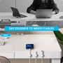 6x Magnetische Desktop Kabelclips Kunststoff Cable Organizer Zubeh�r