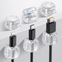 6x Selbstklebende Desktop Kabelclips Charging Cable Organizer Zubeh�r