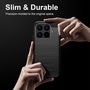 f�r Xiaomi 17T Pro Carbon Design Brushed Design TPU Schwarz