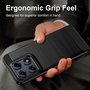 f�r Motorola Edge 70 Pro 5G Carbon Design Brushed Design TPU Schwarz