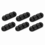 6x Universal Kabel Halterung 3-Holes Cable Clip Silikon Lade Zubeh�r 