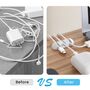 6x Universal Kabel Halterung 3-Holes Cable Clip Silikon Lade Zubeh�r 