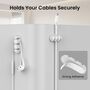 6x Universal Kabel Halterung 3-Holes Cable Clip Silikon Lade Zubeh�r 