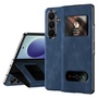 Klapph�lle Nappa-Struktur f�r Samsung Galaxy Z Fold8 Ultra 5G Blau