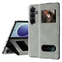 Klapph�lle Nappa-Struktur f�r Samsung Galaxy Z Fold8 Ultra 5G Grau