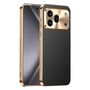 Linsenschutz f�r Honor 600 Pro Kunstleder Sto�fest Premium Schwarz