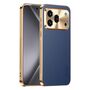 Linsenschutz f�r Honor 600 Pro Kunstleder Sto�fest Premium Blau