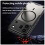 MagSafe Silikon f�r Honor 600 Pro TPU Hybrid Kameraschutz Matt Schwarz