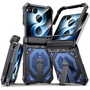Klapph�lle Kickstand f�r Samsung Galaxy Z Flip 7 + 8 5G Outdoor Blau