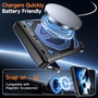 Klapph�lle Kickstand f�r Samsung Galaxy Z Flip 7 + 8 5G Outdoor Blau