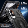 Klapph�lle Kickstand f�r Samsung Galaxy Z Fold8 5G Outdoor Schwarz