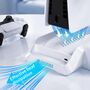 PS5 Ladestation Cooling Dock mit 3-Speed Fan Dual Controller Zubeh�r