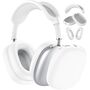 3 in 1 Silikon Schutzh�lle f�r Apple AirPods Max / Max 2 Wei� Zubeh�r