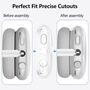 3 in 1 Silikon Schutzh�lle f�r Apple AirPods Max / Max 2 Wei� Zubeh�r