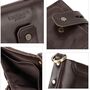 Leder Geldb�rse RFID Tri-Fold Doppel Rei�verschluss Geld Portemonnaie