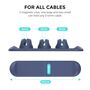 3 in 1 Magnetische Desktop Kabelclips Silikon Cable Ladekabel Zubeh�r