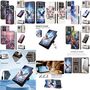 Handyh�lle Kunstleder f�r Motorola Moto G87 G77 G67 5G Cover Tasche Print Motiv