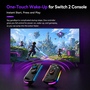 F�r Nintendo Switch 2 Split Controller Hall Joysticks und RGB Schwarz