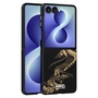 Muster PC f�r Samsung Galaxy Z Flip8 5G Motiv Kameraschutz Schwarz