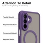 MagSafe f�r Samsung Galaxy A27 5G TPU Hybrid Kameraschutz Matt Lila