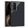 Carbon Optik Kameraschutz PC TPU f�r Samsung Galaxy Z Fold8 5G Grau