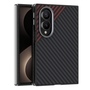 Carbon Optik Kameraschutz PC TPU f�r Samsung Galaxy Z Fold8 5G Rot