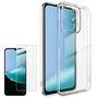 Silikon + Schutzglas f�r Xiaomi Redmi 17C 5G Set TPU Schutz + 9H Glas