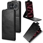 Kunstleder Klapp Tasche f�r Xiaomi Poco F9 Pro 5G Kartenfach Schwarz
