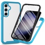 360 Grad Samsung Galaxy S26 FE / S25 FE Folie & Kameraschutz Hellblau