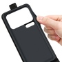 Kunstleder Etuis Xiaomi 18 Pro Max Tasche Kartenfach Silikon Schwarz